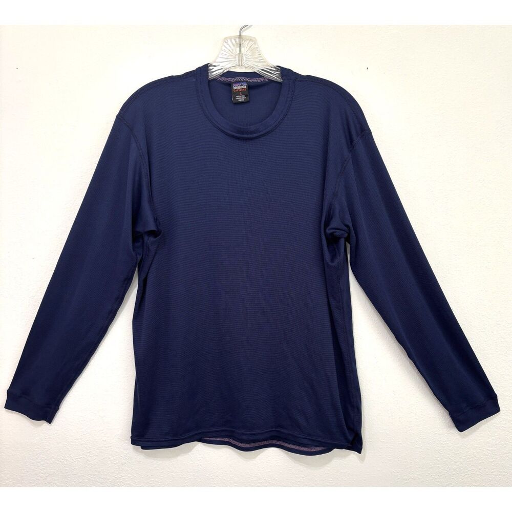 Patagonia Mens Capilene Base Layer Shirt Large Made USA Gorpcore Hiking Trail